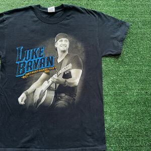 Luke Brian Dirt Road Diaries Tour Concert T-Shirt Size Medium Black